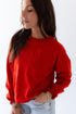 Nebraska Ritter Repeat Lantern Sleeve Crew